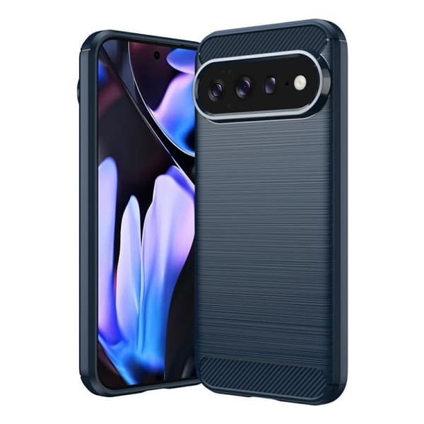 Google Pixel 11 Pro XL TPU Case Carbon Fiber Texture - Blue