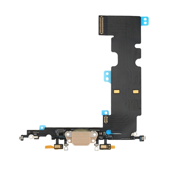 iPhone 8 Plus Charging Microfone Flex Gold
