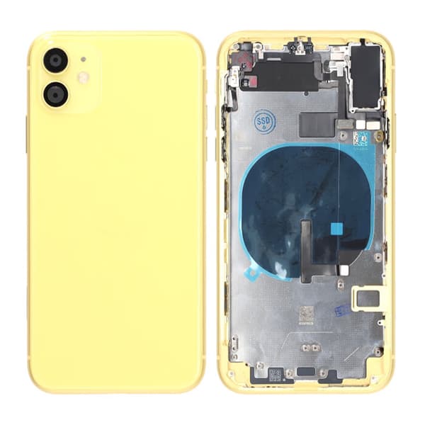 iPhone 11 Back Cover with Full Frame Premium - Yellow