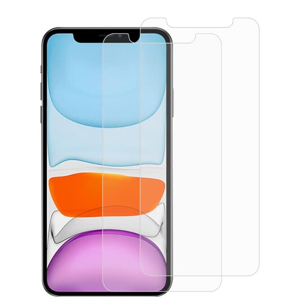 Skärmskydd 0.3mm i Härdat Glas för iPhone 12/12 Pro, 2pack Svart