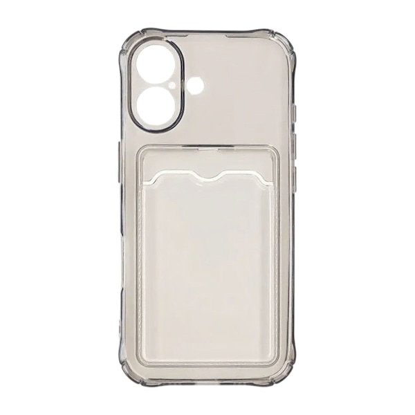 Shockproof Mobile Case with Card Holder for iPhone 17 - Black