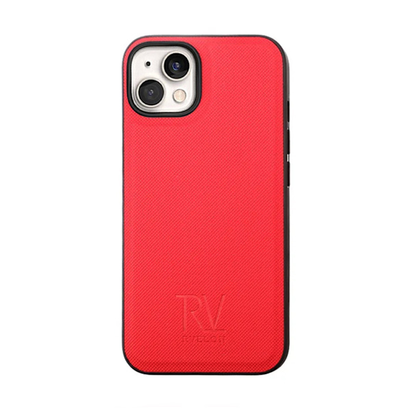 iPhone 14 Plus Plånboksfodral Magnet Rvelon - Röd