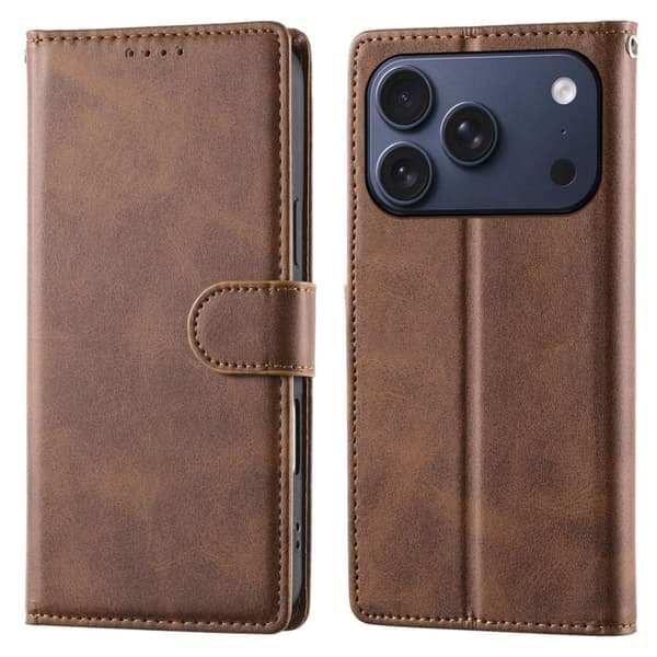 Wallet Cover with Stand iPhone 18 Pro, iPhone 17 Pro - Brown