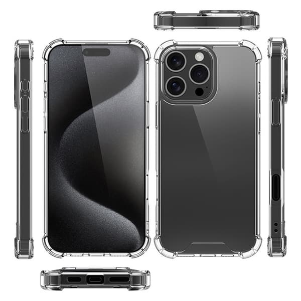 iPhone 16 Pro Max Mobile Case Shockproof - Transparent