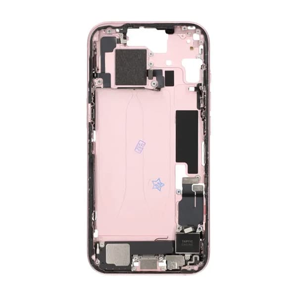Middle frame with small parts for iPhone 15 - Pink OEM