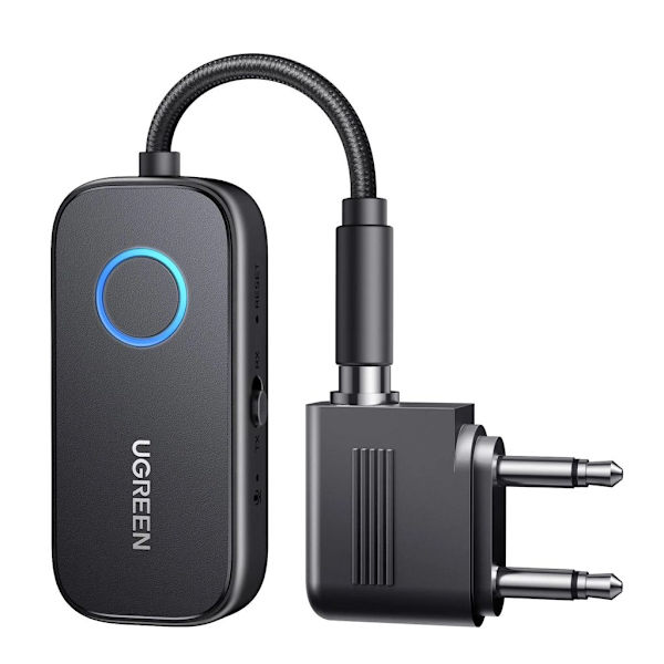 UGREEN Airplane Audio Adapter Bluetooth 5.2 Transmitter/Receiver