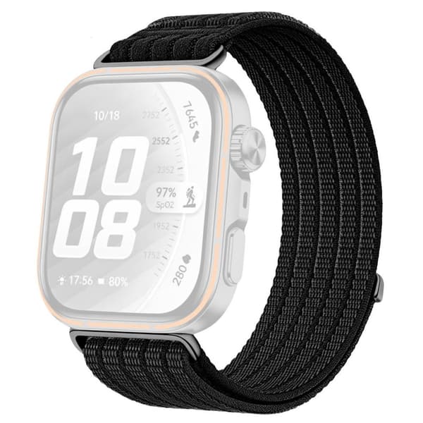 Huawei Watch Fit 5/5 Pro/4/4 Pro/3 Nylon Watch Strap - Black