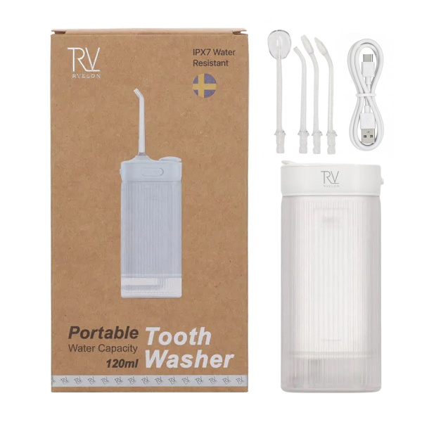 Rvelon XY06 Pull-Out Vattenflosser med spolning - Vit