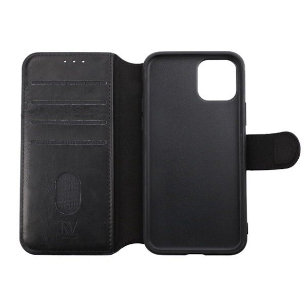 iPhone 11 Pro Plånboksfodral Extra Kortfack Rvelon - Svart