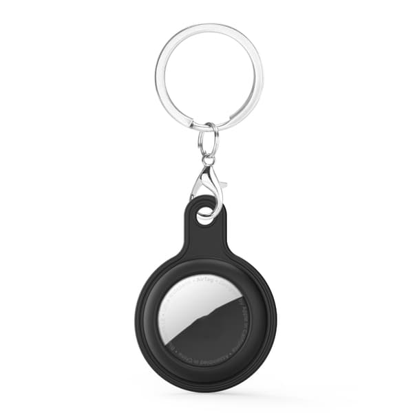 Keychain Shell in Silicone for Apple AirTag - Black