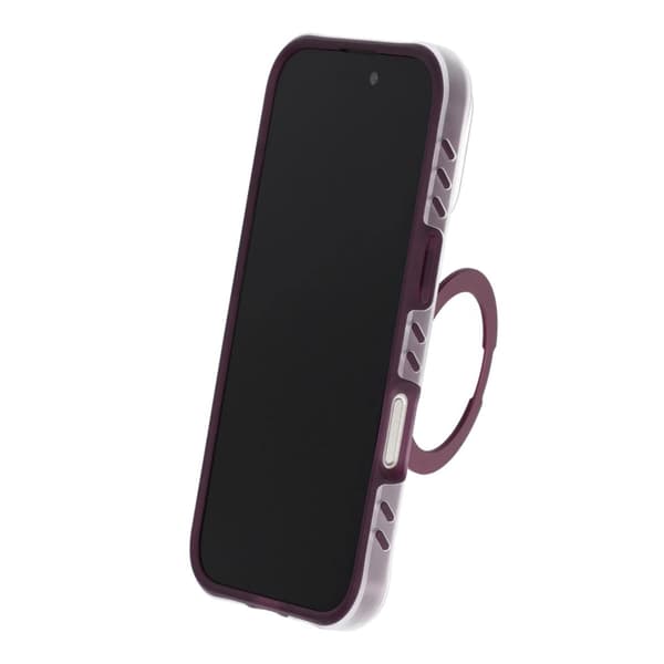 Armor Matte Frosted Magnetic Case with 360° Rotatable Kickstand - iPhone 16 Pro Purple