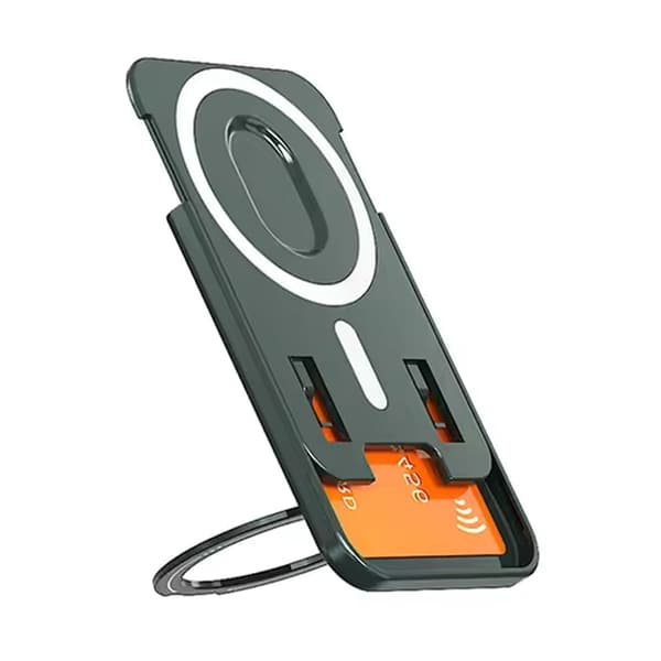 MagSafe korthållare med roterande Ringstativ - Grön