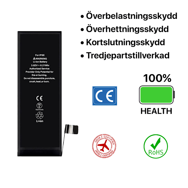 iPhone SE Batteri Hög Kvalité