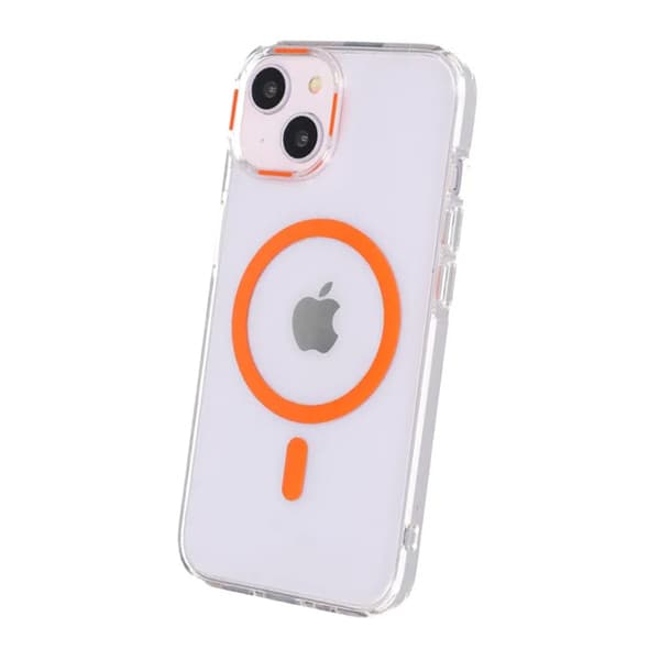 iPhone 15 Shockproof Mobile Case with Magsafe - Orange