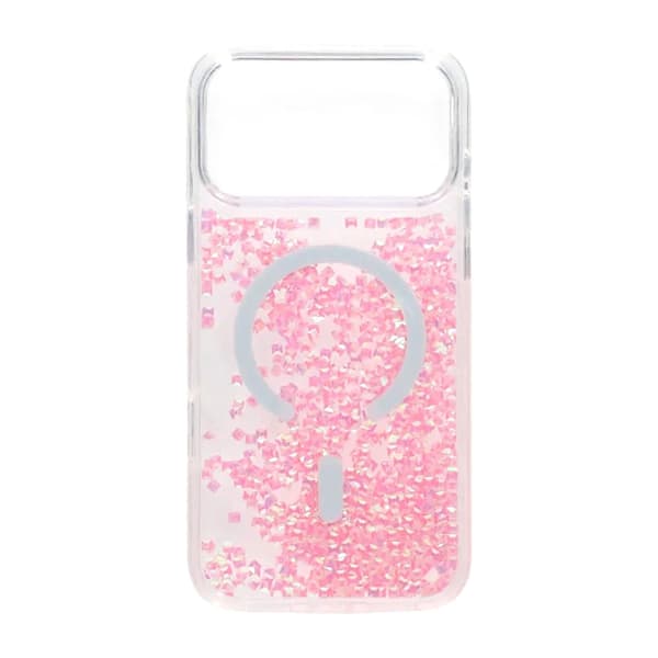Glittrigt Mobilskal med Paljetter för iPhone 17 Pro - Rosa