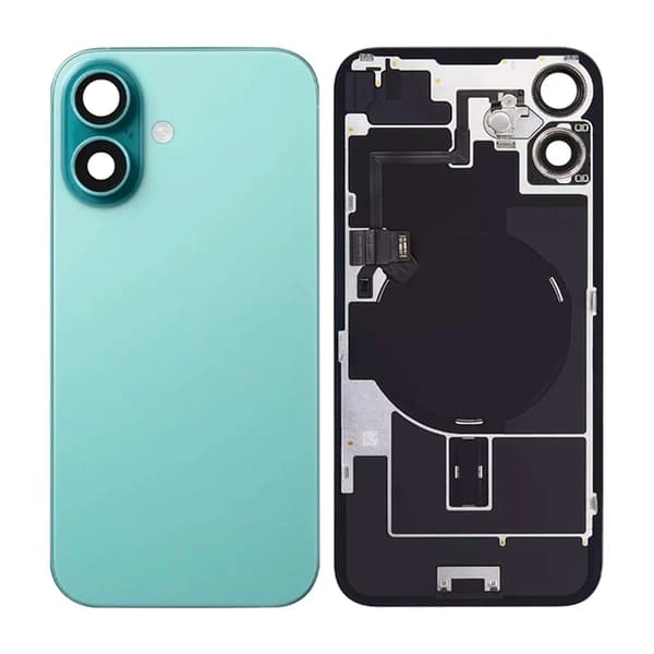 iPhone 16 Plus Back Glass with small parts - Green