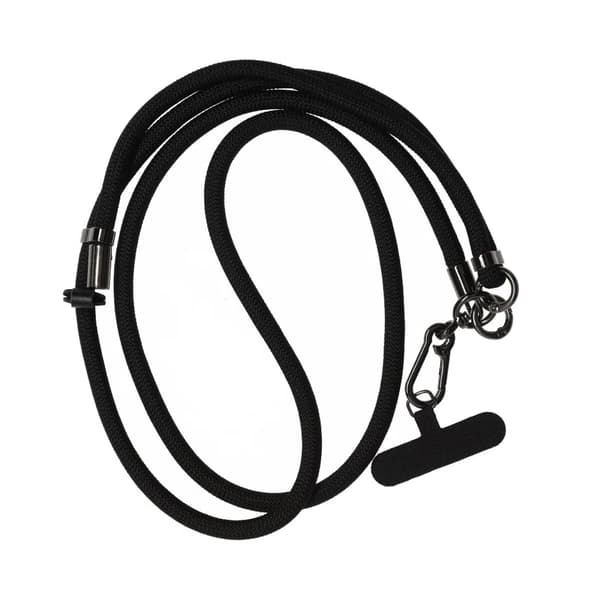 Mobilhalsband Universal justerbart - Svart