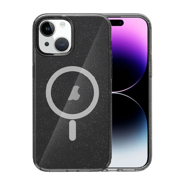 iPhone 13/14 Case Glitter Magsafe - Black