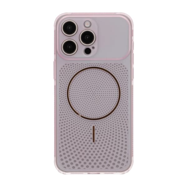 Ventilerat Mobilskal med Magsafe till iPhone 15 Pro Max - Rosa