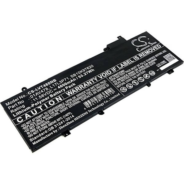 Battery for Lenovo ThinkPad T480s etc