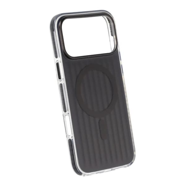 Corrugated Magsafe Mobile Case for iPhone 17 Pro Max - Black