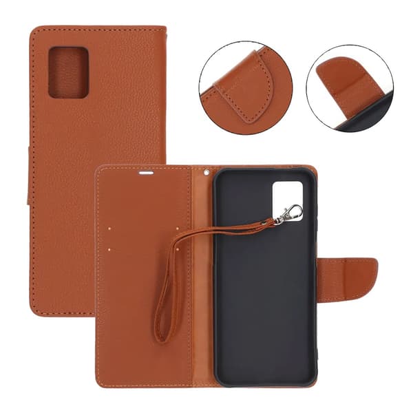 Wallet case with stand for Samsung Xcover 7 Pro - Brown