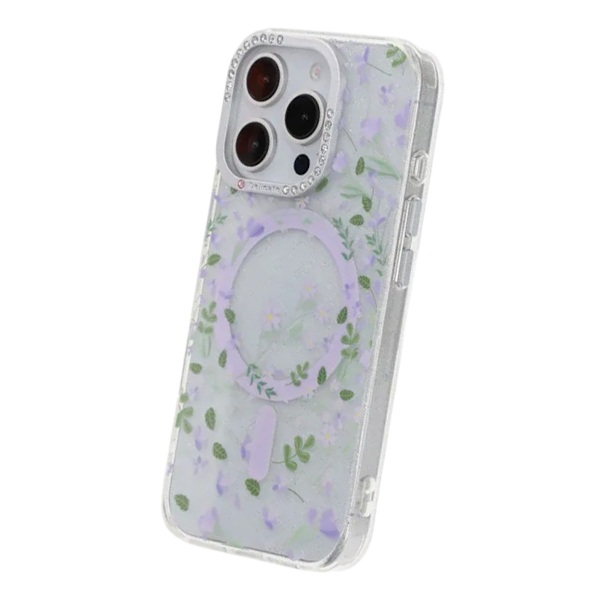 Flower Series MagSafe Case - iPhone 16 Pro Lavender Blooms
