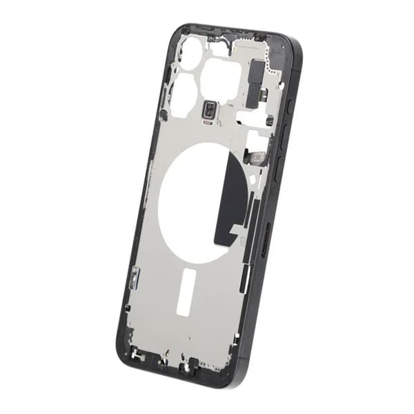 Middle frame with small parts for iPhone 15 Pro Max - Black Titanium OEM