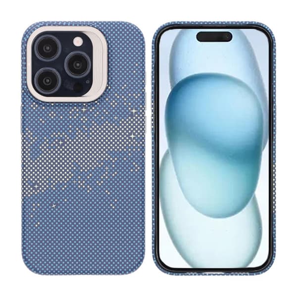 Magsafe Case and Stand for iPhone 15 Pro - Blue and Gold