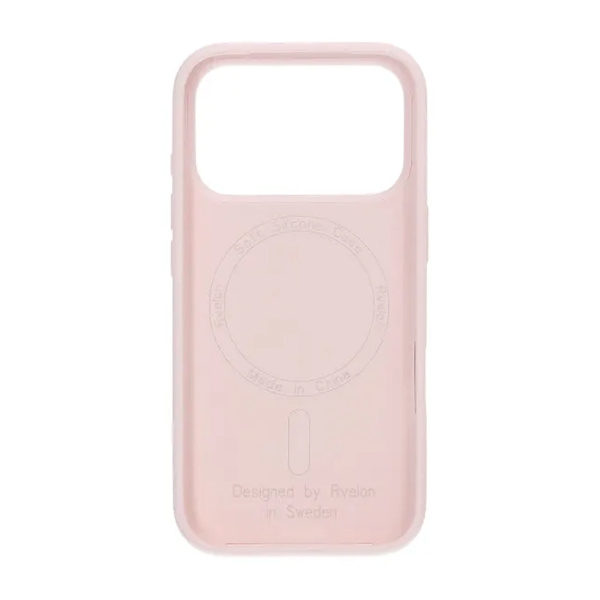 Rvelon Mobile Case Silicone MagSafe for iPhone 17 Pro - Light Pink
