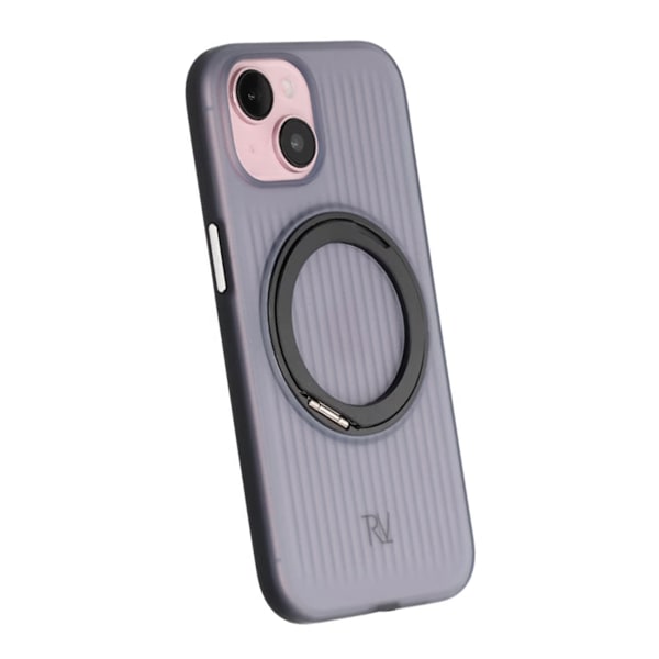 iPhone 15 Rvelon Case Rotating Magnet Stand - Black