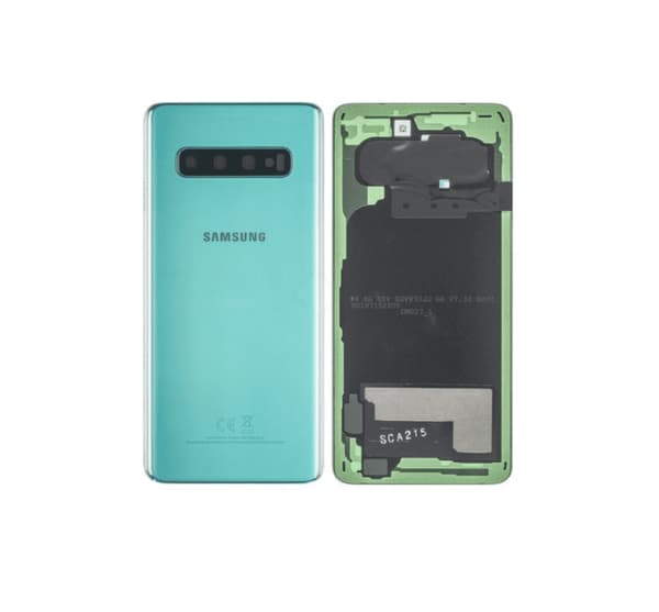 Samsung Galaxy S10 Baksida Med Tejp - Grön Svart