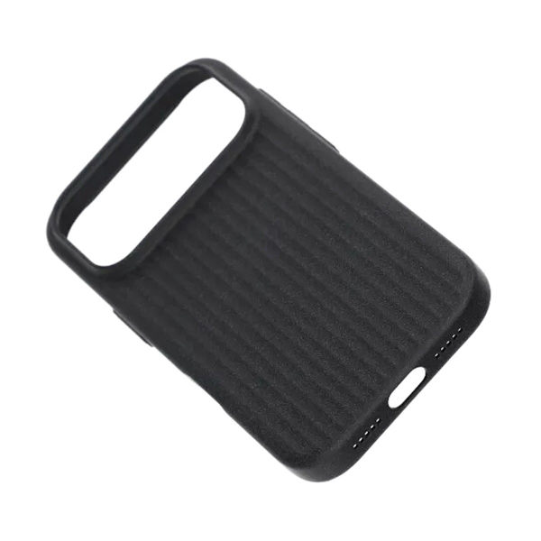 Corrugated Rock Sand Magnetic Case - iPhone 17 Pro Black