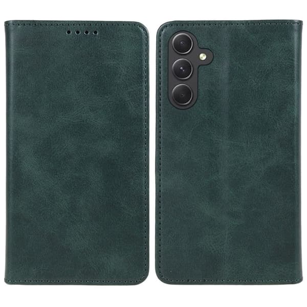 Samsung Galaxy A55 5G Wallet Cover PU-leather - Green