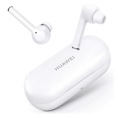 Original Huawei FreeBuds 3i True Trådlösa Hörlurar - Ceramic White Svart