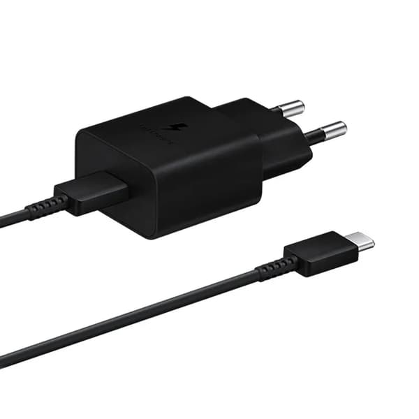 Samsung Charger USB-C 15W + USB-C Cable 1m - Black