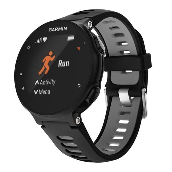 Garmin Forerunner 735 / 735XT Silicone Two-colored Watch Band - Gray