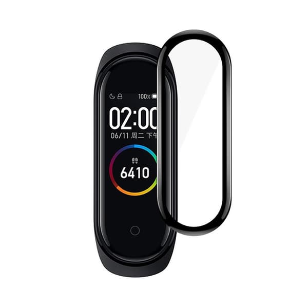 Screen Protector Xiaomi Mi Smart Band 4 and 5 - Tempered Glass Black