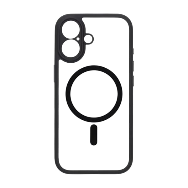 Case for iPhone 17 with MagSafe and Camera Protection with Black