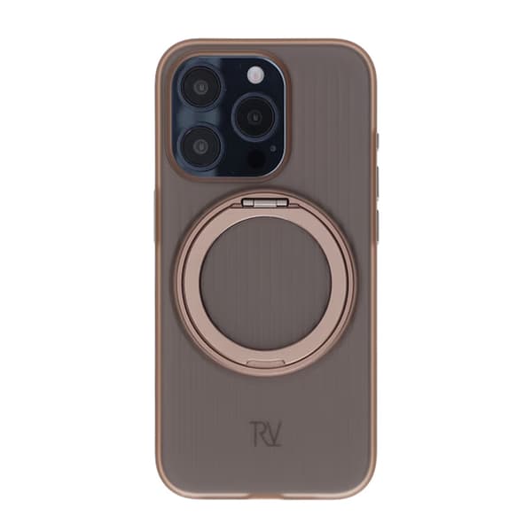 iPhone 15 Pro Rvelon Case Rotating Magnet Stand - Bronze