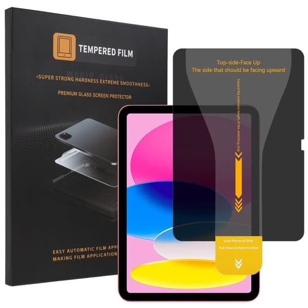 iPad 10.9/iPad (2025) Privacy Screen Protector Aluminium-Silicon Glass