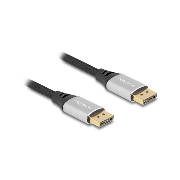 Delock DisplayPort Cable 16K @ 60Hz, 1m - Silver