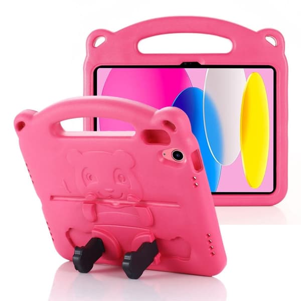iPad A16 11" 2025/10.9" 2024 Case with Kickstand/Hand Grip for Children - Pink
