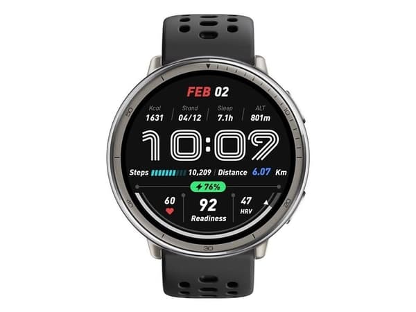 Original Amazfit Active 2 - Svart Svart