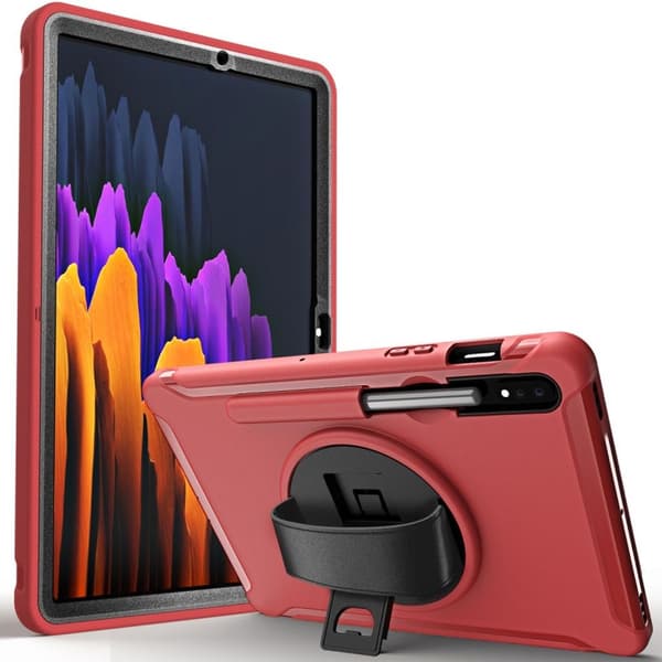 Samsung Galaxy Tab S7 etc. Case with Pen Slot - Red