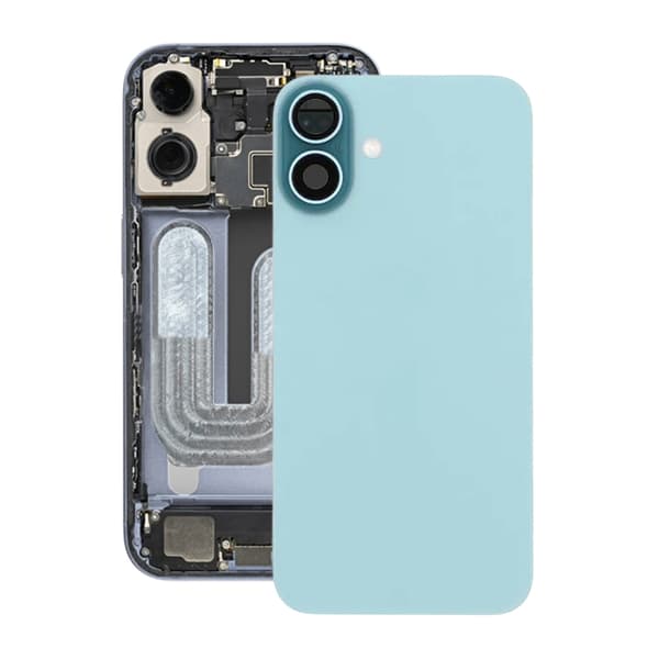 iPhone 16 Plus Back Glass with Magnet and Camera Lens - Green