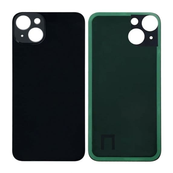 iPhone 14 Baksida Glas med tejp - Svart Svart