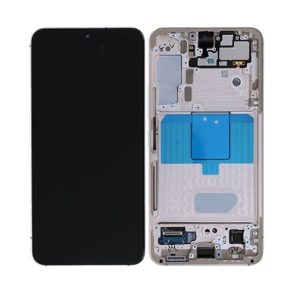 Original Samsung Galaxy S22 Skärm med LCD Display - Rosa Guld Svart
