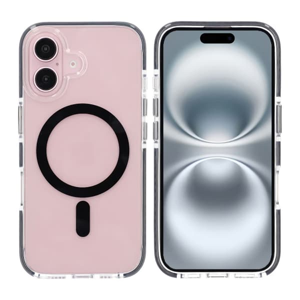 iPhone 16 Plus Mobile Case Magnet Double Protection - Black