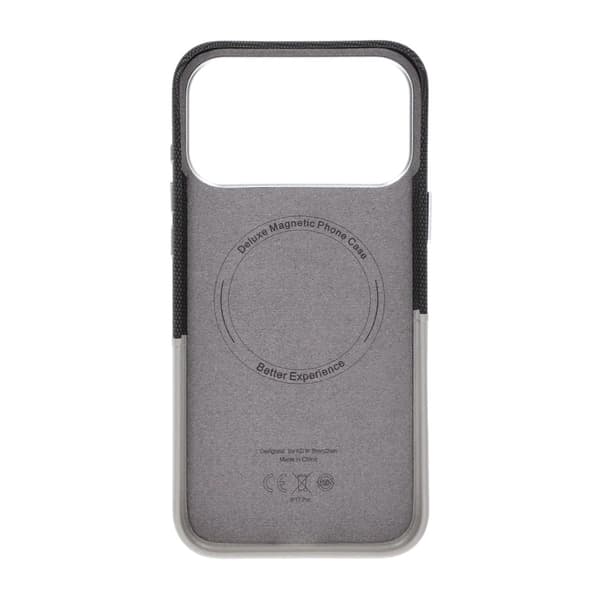 Magnetiskt Mobilskal med Läder Korthållare till iPhone 17 Pro Max och 18 Pro Max - Grå